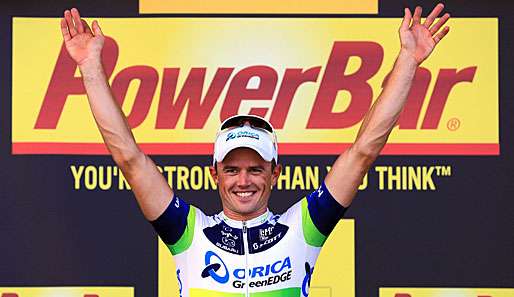 Simon Gerrans setzte sich im Massensprint vor Peter Sagan (Slowakei/Cannondale) durch