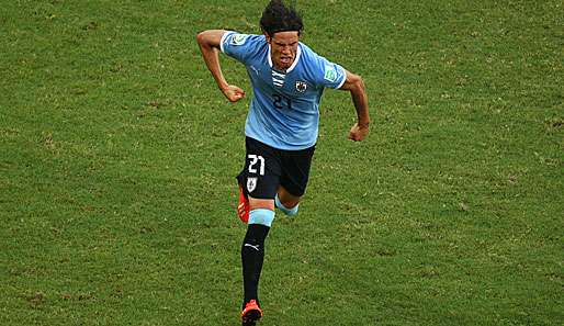 Edinson Cavani war in diesem Sommer mit Uruguay beim Confed Cup unterwegs