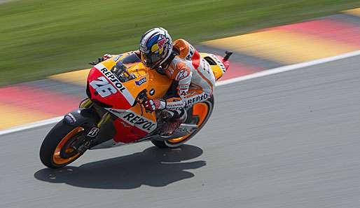 Auch Dani Pedrosa erwischte es am Sachsenring: Es wurden aber keine Brüche festgestellt