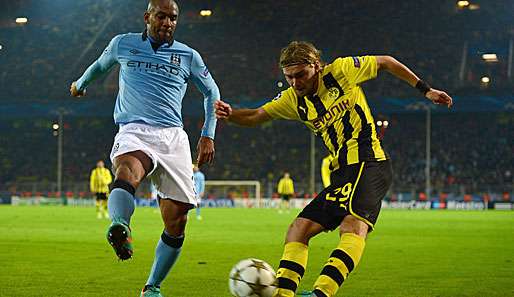 Maicon (l.) wurde von City-Trainer Manuel Pellegrini aussortiert und kehrt wohl nach Italien zurück