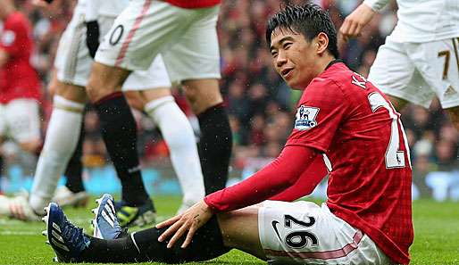 Shinji Kagawa ist mit seiner Leistung in Manchester alles andere als zufrieden