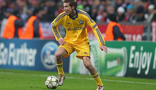 Ex-Stuttgarter Aliaksandr Hleb stand bei BATE Borissow in der Startelf