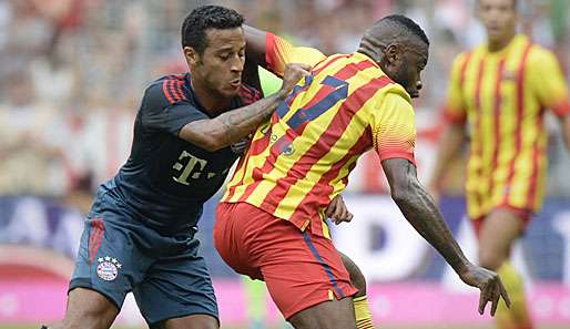 Thiago Alcantara wechselte im Sommer vom Gegner FC Barcelona zu den Bayern