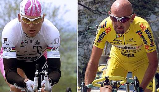Betrogen und gelogen: Jan Ullrich und Marco Pantani wurde inzwischen Doping nachgewiesen
