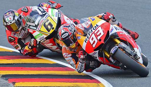 Stefan Bradl im Kampf mit dem WM-Führenden Marc Marquez