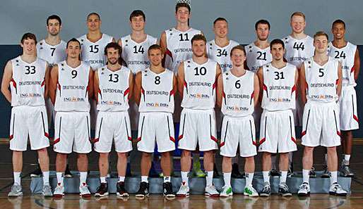 Die deutsche Basketball-Nationalmannschaft vor der EM 2013 in Slowenien