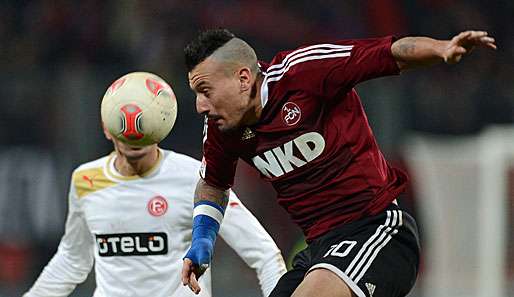 Timo Gebhart kann im DFB-Pokal gegen Sandhausen wohl nicht für den 1. FC Nürnberg auflaufen