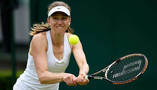 Hatte gegen die Chinesin Zheng Jie in der ersten Runde ihre liebe Mühe: Mona Barthel