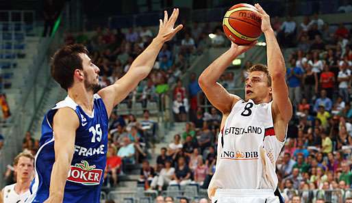 Mit 13 Zählern war Neu-Bayer Heiko Schaffartzik gegen Frankreich bester Shooter beim DDB-Team