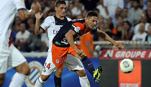 Anthony Mounier (r.) kam mit Montpellier zu einem Remis gegen Paris