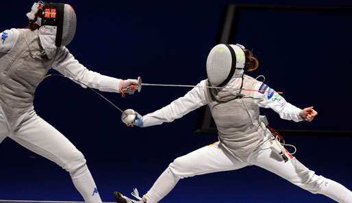 Carolin Golubytskyi (r.) ist mit ihrem Team gegen China ausgeschieden