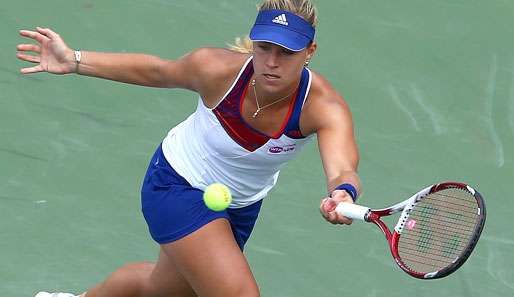 Angelique Kerber hatte in Runde eins von Cincinnati mehr Mühe als gedacht mit Karin Knapp