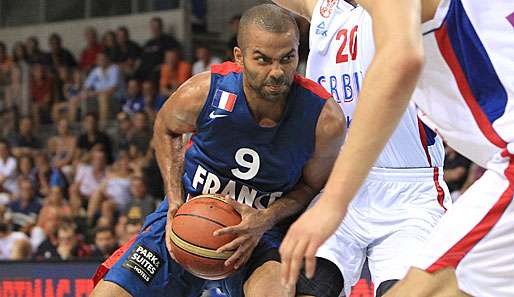 NBA-Star Tony Parker erzielte im Testspiel gegen Serbien 14 Zähler