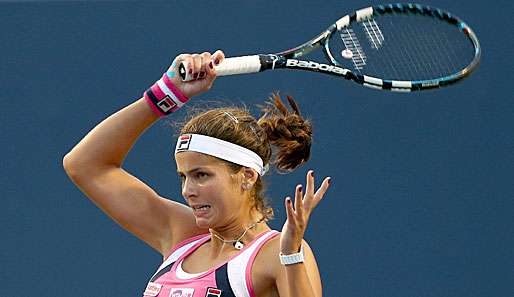 Julia Görges musste sich in New Haven der Amerikanerin Sloane Stephens geschlagen geben