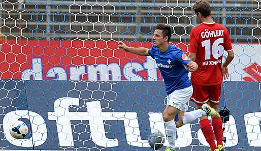 Darmstadts Ivana erzielte in der 46. Minute den entscheidenden Treffer gegen Heidenheim