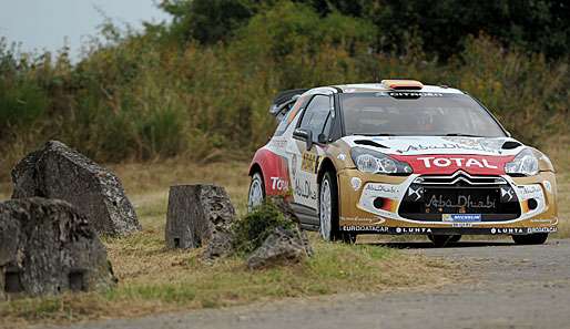 Dani Sardo gewann im Citroen die Deutschland-Rallye