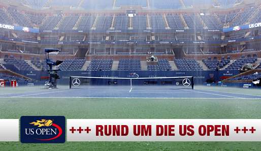 Der Regen hat bei den US Open den Zeitplan mal wieder durcheinandergebracht