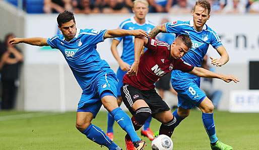 Kevin Volland (l.) gelang mit Hoffenheim ein toller Start in die Bundesligasaison