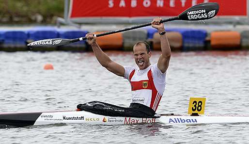 Max Hoff feierte seinen WM-Titel in Duisburg euphorisch 