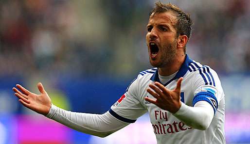 Rafael van der Vaart könnte den Hamburgern gegen Borussia Dortmund fehlen