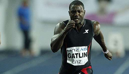 Justin Gatlin lief beim Meeting in Kroatien nur auf den dritten Rang