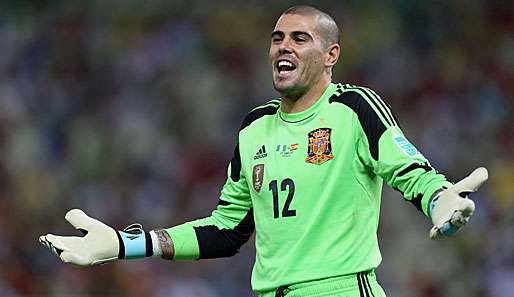 Victor Valdes hält große Stücke auf seinen Nationalmannschaftskollegen aus Madrid