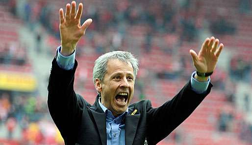 Lucien Favre ist seit dem Abstiegskampf im Februar 2011 Trainer in Gladbach