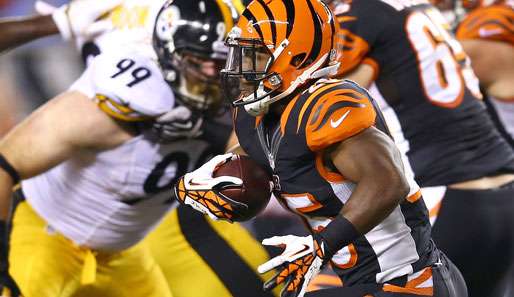 Cincinnatis Rookie Giovani Bernard war als Running Back und Passempfänger zu viel für die Steelers