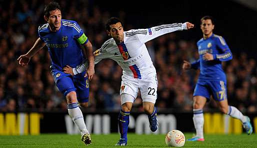 In der Europa League schied Basel in der Vorsaison gegen Frank Lampard (l.) und die Blues aus 