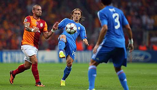 Wesley Sneijder war mit Galatasaray chancenlos gegen ein furioses Real Madrid 