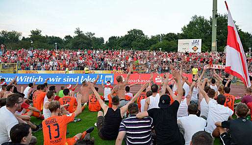 Beim Derby Offenbach gegen Frankfurt kamen antisemitische Parolen aus dem Offenbacher Block