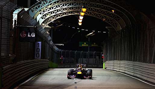 Sebastian Vettel fuhr beim freien Training in der Boxengasse zu schnell
