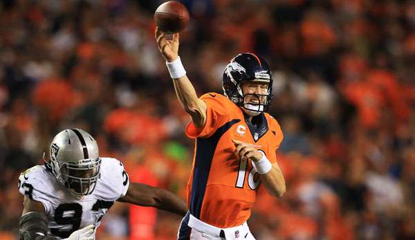 Peyton Manning leistete sich gegen die Raiders erneut keine Interception