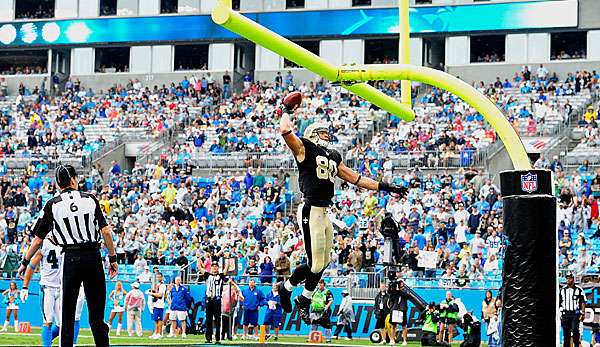 Jimmy Graham "dunkt" den Football nach jedem Touchdown