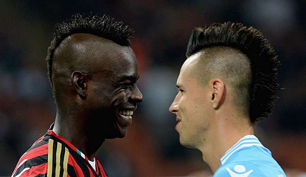 Im Duell der Irokesen: Mario Balotelli kann ein echter Spitzbub sein