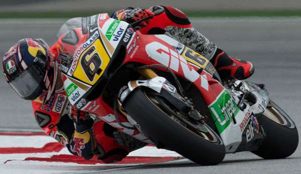 Stefan Bradl hatte sich bei einem unglücklichen Sturz den rechten Knöchel gebrochen