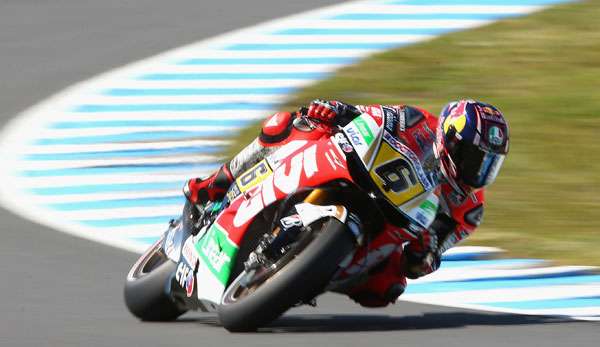 Stefan Bradl hatte sich vor knapp zweieinhalb Wochen in Malaysia den Knöchel gebrochen