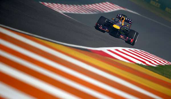 Sebastian Vettel war im Red Bull in Indien am Freitag wieder mal nicht zu schlagen