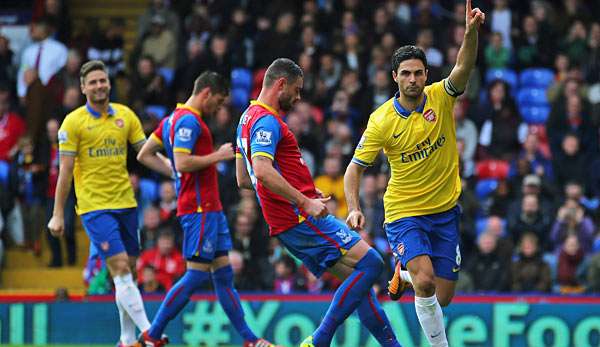 Kapitän Mikel Arteta erzielte das goldene Tor für Arsenal, dann flog er vom Platz
