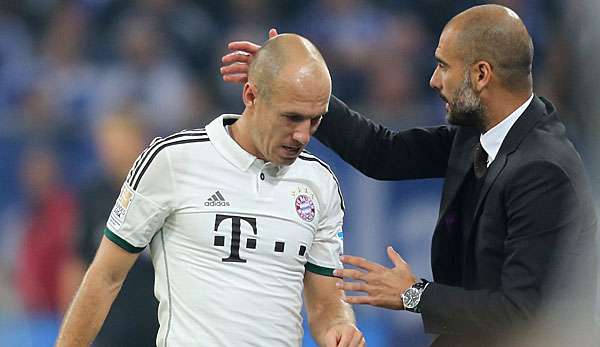 Arjen Robben ist sehr zufrieden mit der Arbeit von Pep Guardiola