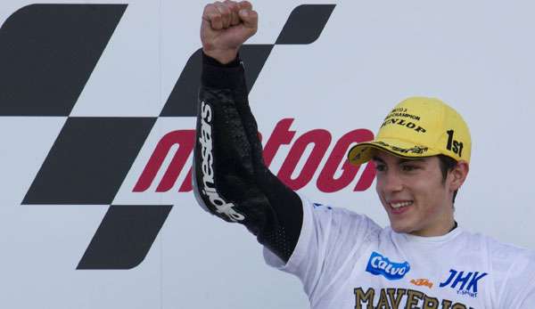Jubel pur: Maverick Vinales ist neuer Champion