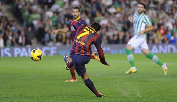 Pedro erzielte das 2:0 für den FC Barcelona bei Real Betis