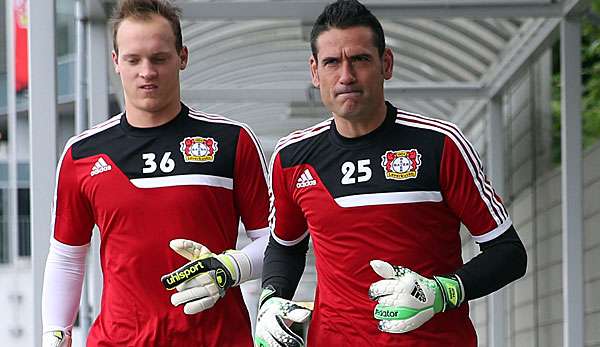 Andres Palop (r.) kam bisher noch nicht zum Einsatz bei Leverkusen