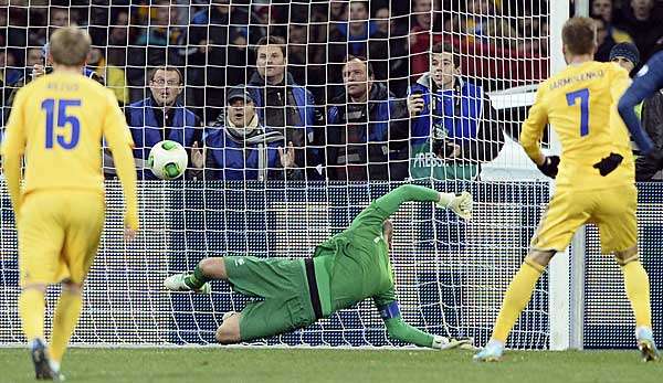 Andriy Yarmolenko traf gegen Frankreich per Elfmeter zum 2:0-Endstand