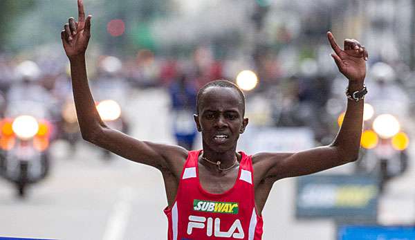 Edwin Kipsang gewann bereits im letzten Jahr in Sao Paulo