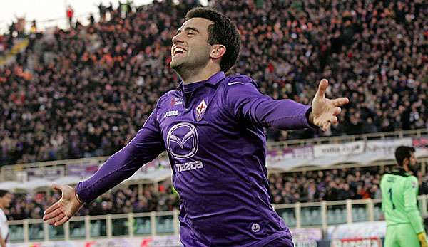 Giuseppe Rossi führt mit 14 Treffern die Torschützenliste der Serie A an