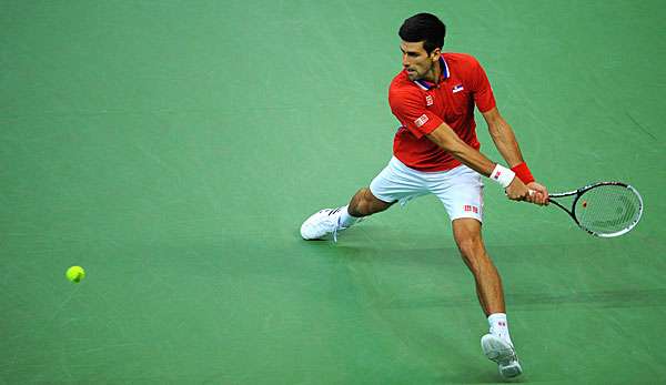 Novak Djokovic führte Serbien letztes Jahr zum Sieg im Davis Cup