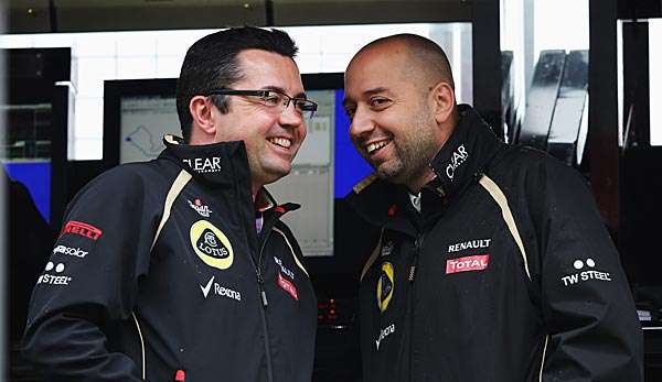 Eric Boullier (l.) war bisher Teamchef des Rennstalls Lotus 