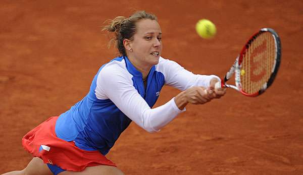 Barbora Zahlavova Strycova gelang mit ihrer Partnerin im Doppel der entscheidende Punktgewinn