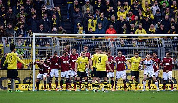 Borussia Dortmund tat sich lange schwer gegen ein kämpferisches Nürnberg